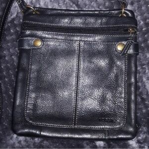 VGUC- Fossil Leather Crossbody Organizer Travel Bag